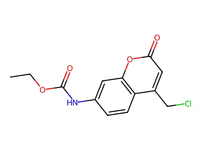 ethyl N-(4-(chloromethyl)-2-oxo-2H-chromen-7-yl)carbamate structure