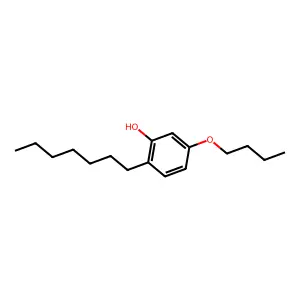 Phenol, 5-butoxy-2-heptyl- structure