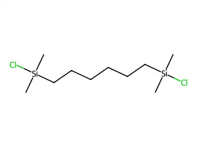 1,6-Bis(chlorodimethylsilyl)hexane structure