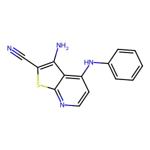 3-Amino-4-anilinothieno[2,3-b]pyridine-2-carbonitrile structure