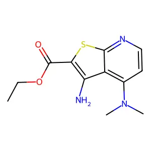 Ethyl 3-amino-4-(dimethylamino)thieno[2,3-b]pyridine-2-carboxylate structure