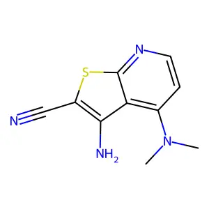 Thieno[2,3-b]pyridine-2-carbonitrile, 3-amino-4-(dimethylamino)- structure