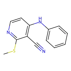 4-Anilino-2-methylsulfanylpyridine-3-carbonitrile structure