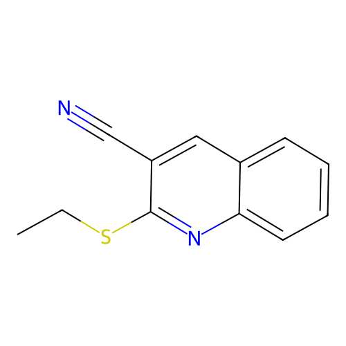 2-乙硫基喹啉-3-甲腈 structure