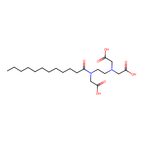Lauroyl ethylenediamine triacetic acid structure
