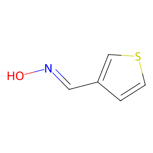 Thiophene-3-carbaldehyde oxime structure