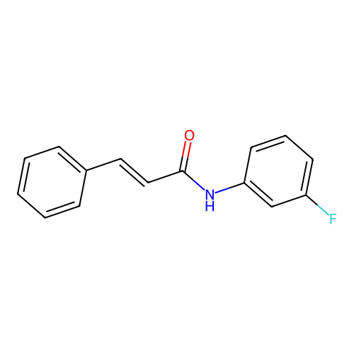 N-(3-fluorophenyl)-3-phenylacrylamide structure
