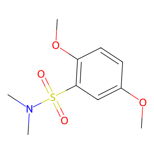 2,5-dimethoxy-N,N-dimethylbenzenesulfonamide structure