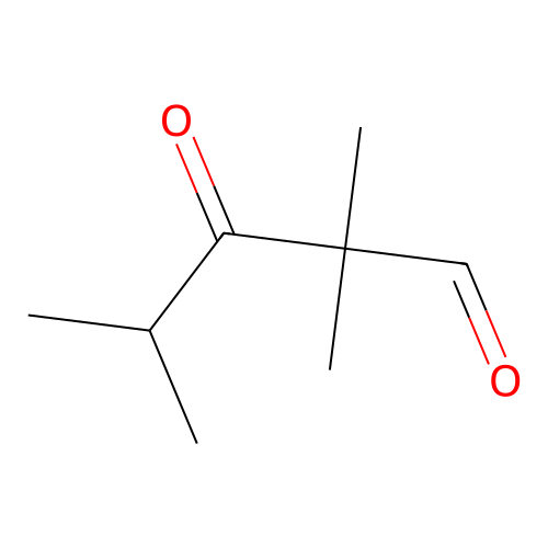 2,2,4-Trimethyl-3-oxovaleraldehyde structure