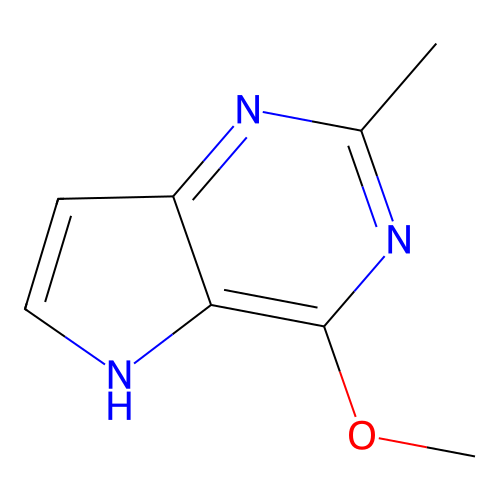 4-methoxy-2-methyl-5H-pyrrolo[3,2-d]pyrimidine structure