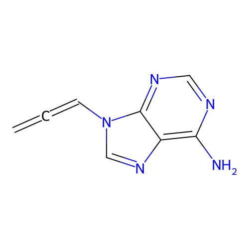 9-Propa-1,2-dienylpurin-6-amine structure