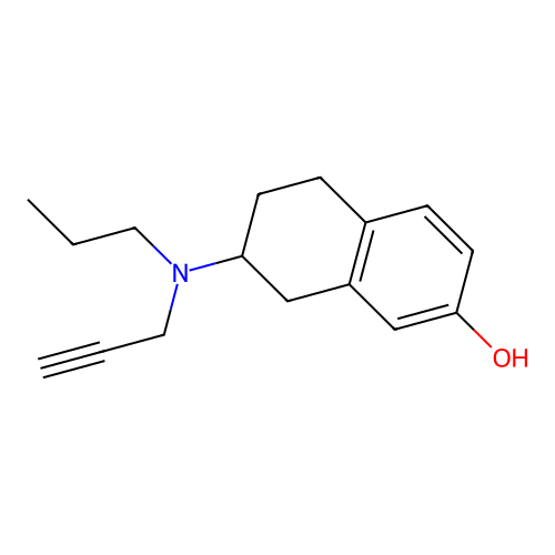 2-Naphthalenol, 5,6,7,8-tetrahydro-7-(propyl-2-propynylamino)- structure