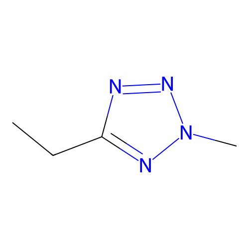 2-Methyl-5-ethyltetrazole structure
