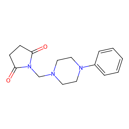 1-[(4-Phenylpiperazin-1-yl)methyl]pyrrolidine-2,5-dione structure