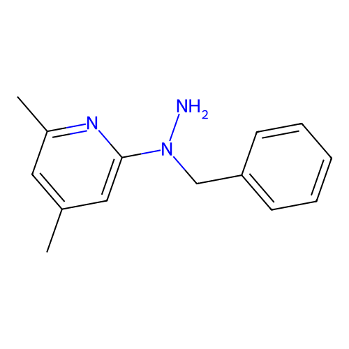1-Benzyl-1-(4,6-dimethyl-2-pyridinyl)hydrazine structure