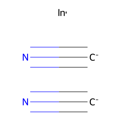 Indium dicyanide structure