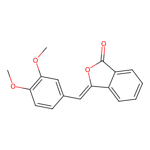 3-(3,4-dimethoxybenzylidene)-2-benzofuran-1(3H)-one structure