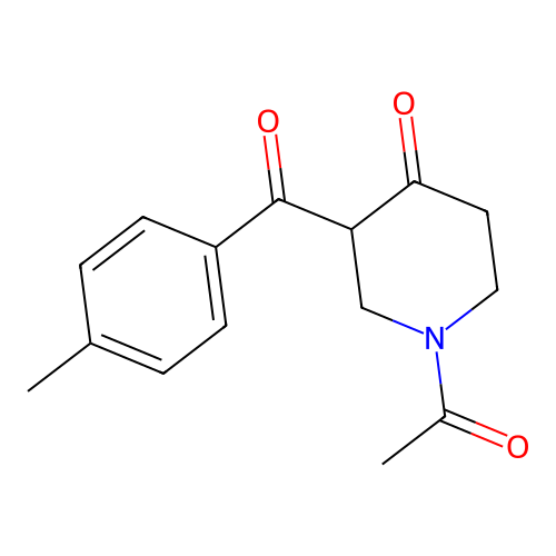 1-Acetyl-3-(4-methylbenzoyl)piperidin-4-one structure