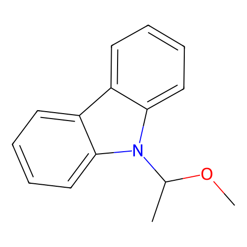 9-(1-methoxyethyl)-9H-carbazole structure