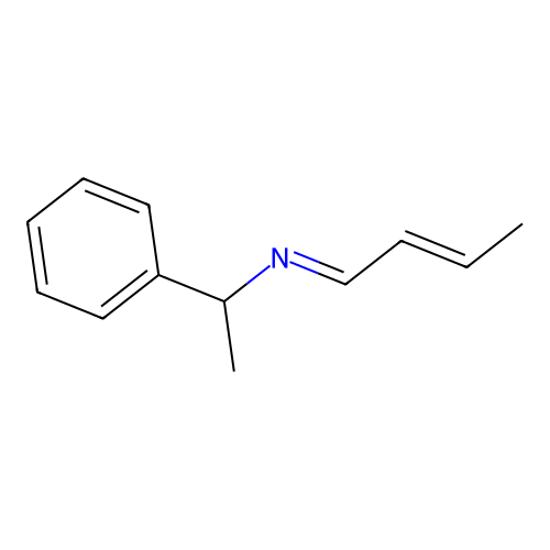 N-(1-phenylethyl)but-2-en-1-imine structure