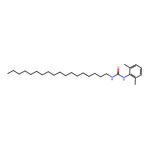N-(2,6-dimethylphenyl)-N'-octadecylurea structure