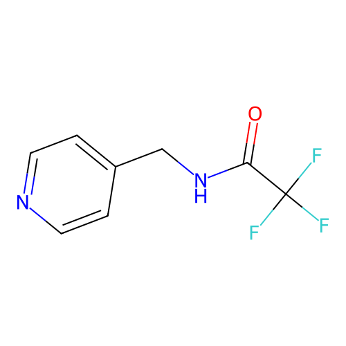 2,2,2-trifluoro-N-(pyridin-4-ylmethyl)acetamide structure