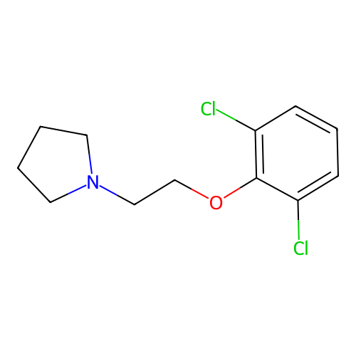 1-[2-(2,6-Dichlorophenoxy)ethyl]pyrrolidine structure