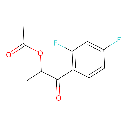 [1-(2,4-Difluorophenyl)-1-oxopropan-2-yl] acetate structure