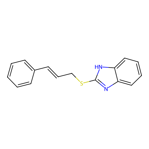 1H-benzimidazol-2-yl cinnamyl sulfide structure