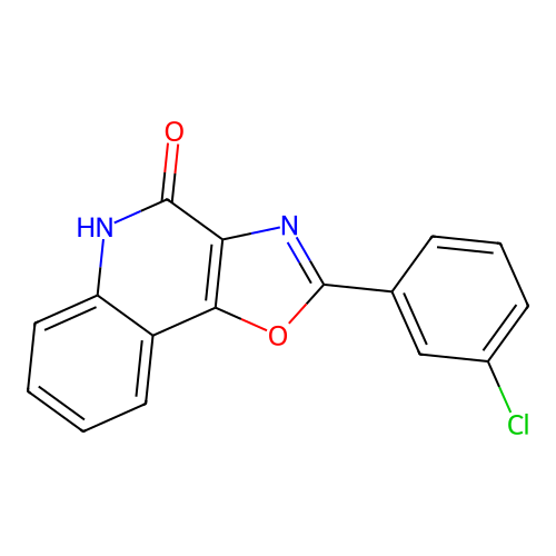 2-(3-Chlorophenyl)oxazolo[4,5-c]quinolin-4(5H)-one structure