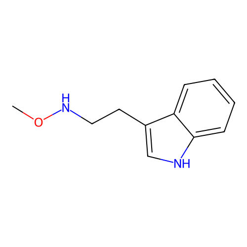 1H-Indole-3-ethanamine, N-methoxy- structure
