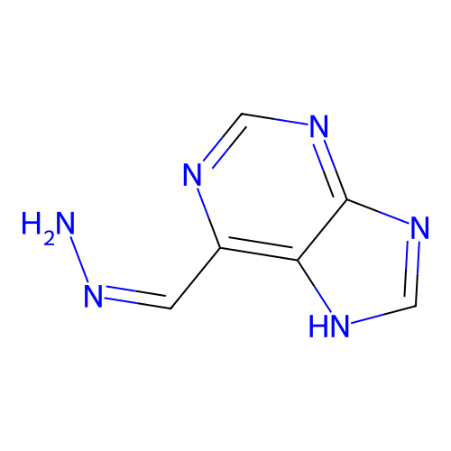 (Z)-7H-purin-6-ylmethylidenehydrazine structure