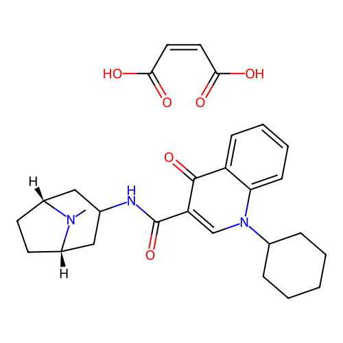 Mirisetron maleate structure