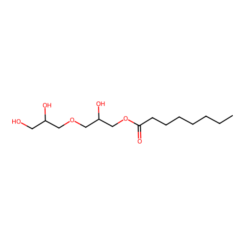 Polyglyceryl-2 Caprylate structure