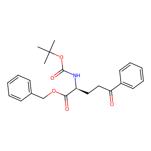 Benzyl (2S)-2-[(tert-butoxycarbonyl)amino]-5-oxo-5-phenylpentanoate structure