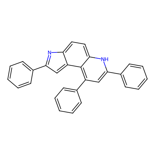 2,7,9-triphenyl-3H-pyrrolo[3,2-f]quinoline structure