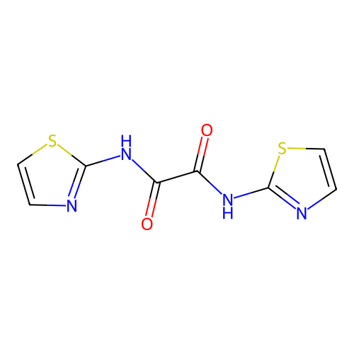 N,N'-Bis-thiazol-2-yl-oxalamide structure