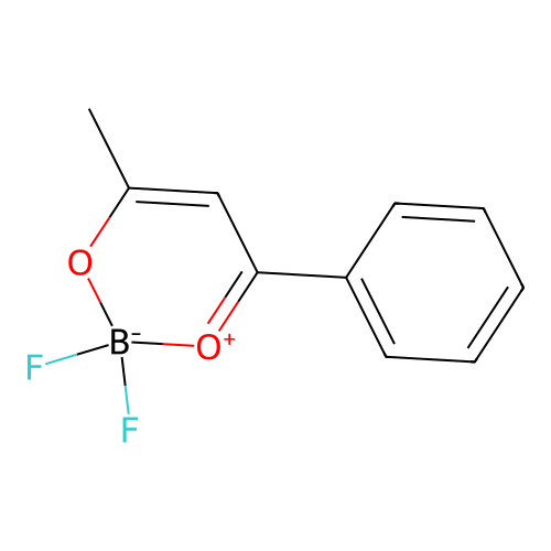 2,2-Difluoro-4-methyl-6-phenyl-3-oxa-1-oxonia-2-boranuidacyclohexa-4,6-diene structure