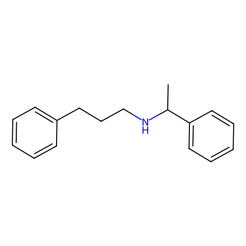 Benzenepropanamine, N-(1-phenylethyl)- structure