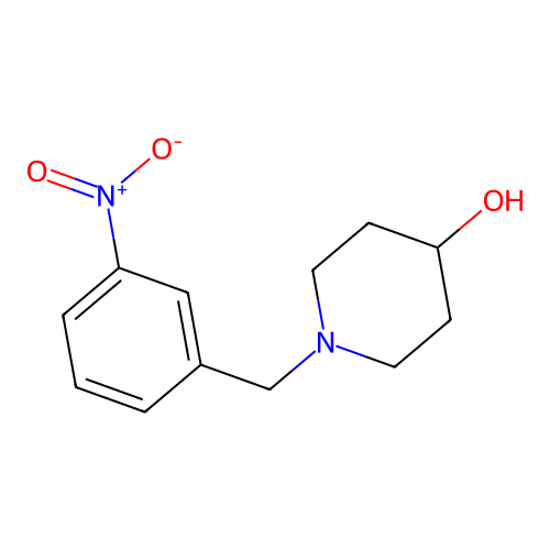 1-(3-Nitro-benzyl)-piperidin-4-ol structure