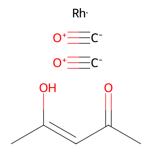 二羰基(乙酰丙酮基)铑(I) structure