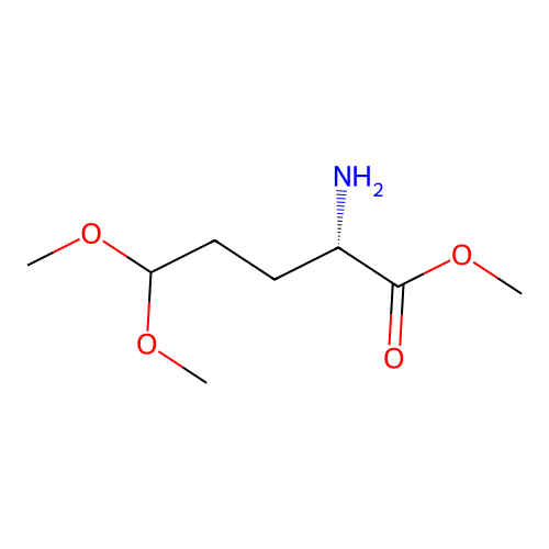 (S)-2-Amino-5,5-dimethoxypentanoic acid, methyl ester structure