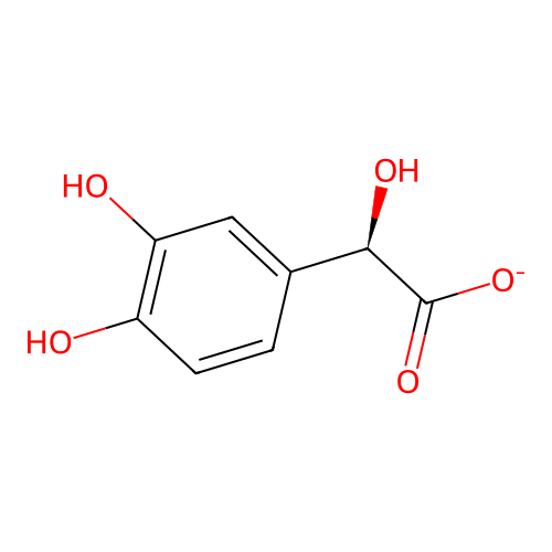 (2R)-2-(3,4-dihydroxyphenyl)-2-hydroxyacetate structure