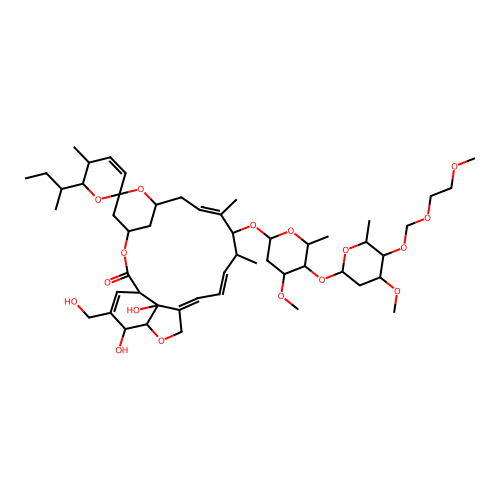 Avermectin A1a, 5-O-demethyl-26-hydroxy-4''-O-((2-methoxyethoxy)methyl)- structure