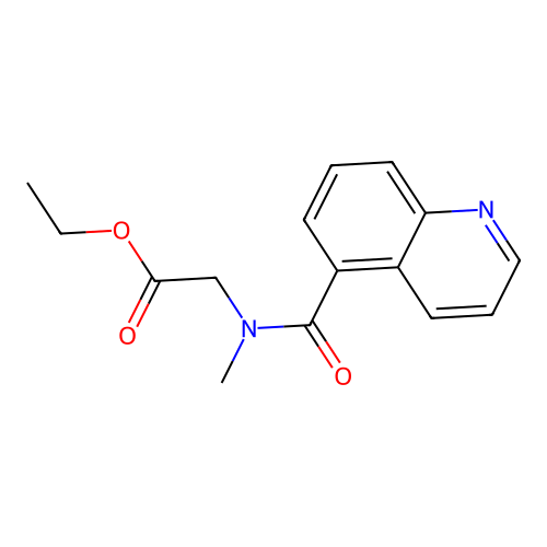 N-Methyl-N-(5-quinolinylcarbonyl)glycine ethyl ester structure