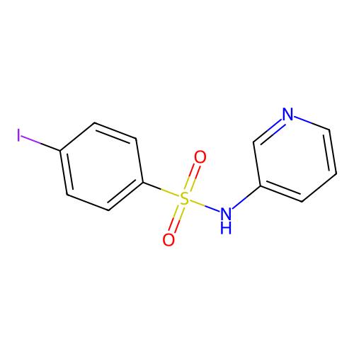 4-iodo-N-pyridin-3-ylbenzenesulfonamide structure
