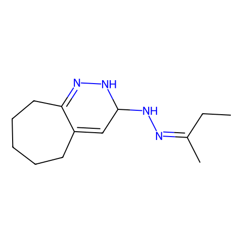 3-(N(1)-(Isobutylidene))hydrazinocycloheptyl(1,2-c)pyridazine structure