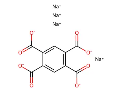 Tetrasodium benzene-1,2,4,5-tetracarboxylate structure