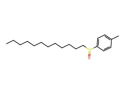 Benzene, 1-(dodecylsulfinyl)-4-methyl- structure