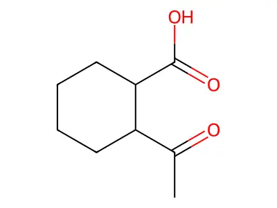 2-acetylcyclohexane-1-carboxylic Acid structure